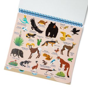 National Parks Reusable Stickers – Park Animals (5 Scenes. 121 Stickers)