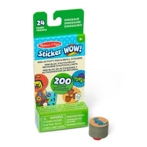 Sticker WOW!? Mini Activity Pad & Refill Stickers - Dinosaur (200+ Stickers. Stamper Not Included)