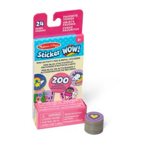 Sticker WOW!? Mini Activity Pad & Refill Stickers - Favorite Things (200+ Stickers. Stamper Not Included)