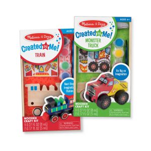 Created by Me!??Vehicles Craft Kit 2-Pack: Monster Truck. Train