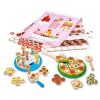 Birthday Party Play Food & Stickers Gift Bundle